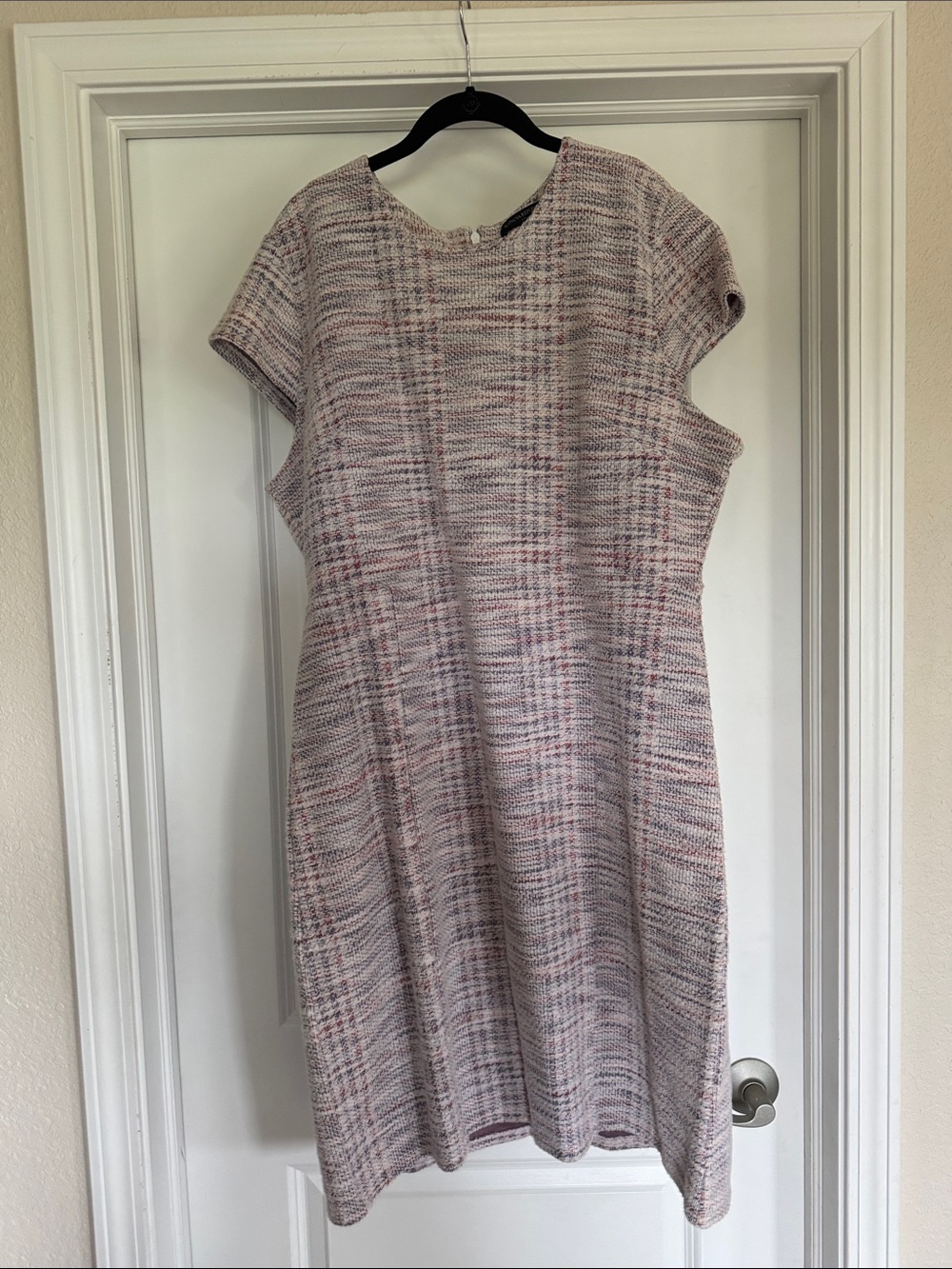 Banana Republic Pink Tweed Sheath Dress